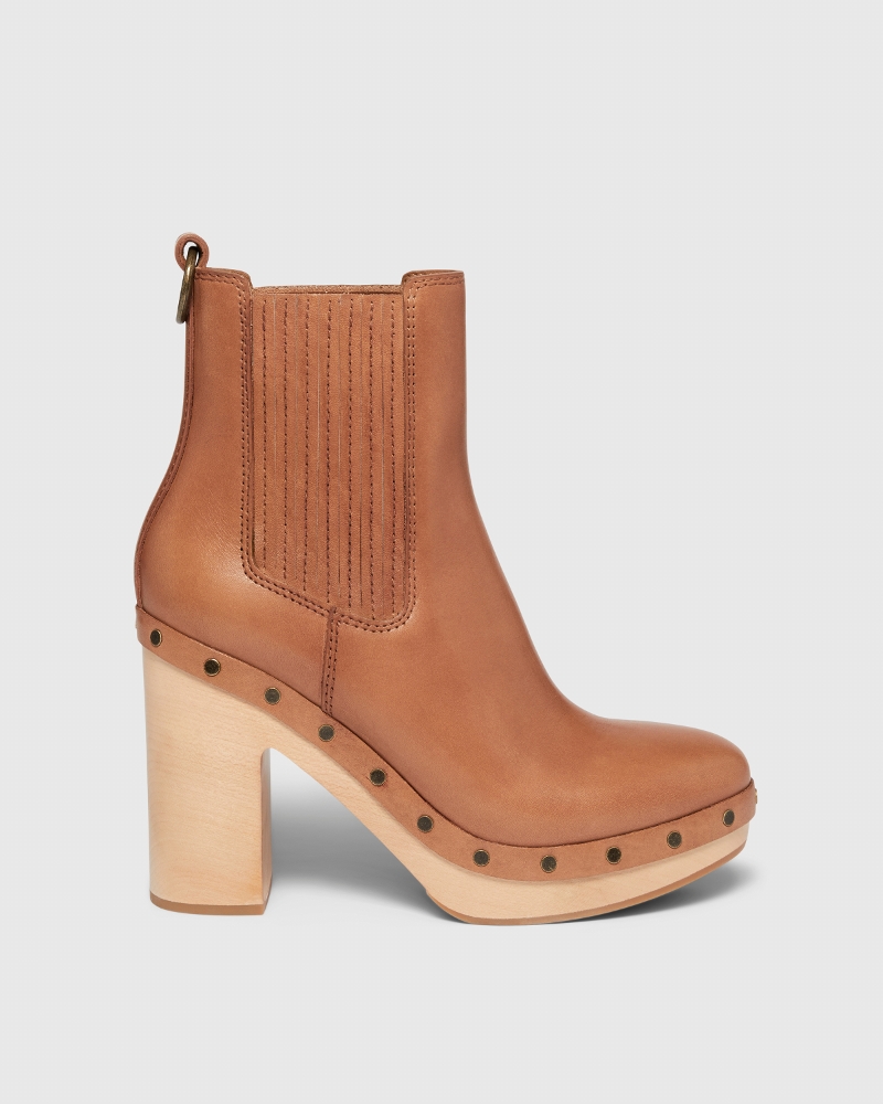 Adina Boot - Camel Leather